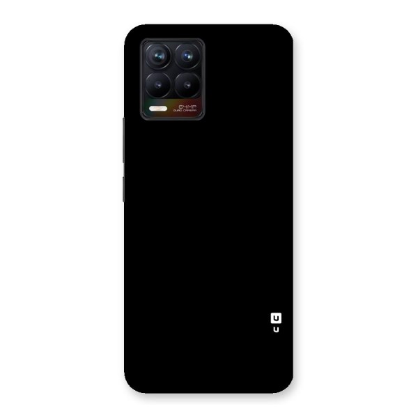 Just Black Glass Back Case for Realme 8