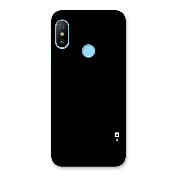 Just Black Back Case for Redmi 6 Pro