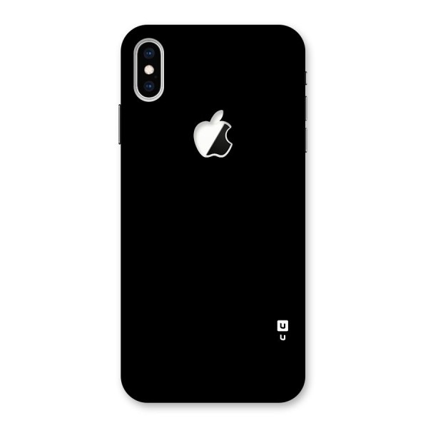 Just Black Back Case for iPhone XS Max Apple Cut