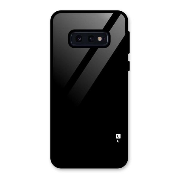 Just Black Glass Back Case for Galaxy S10e