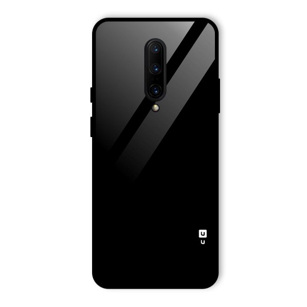 Just Black Glass Back Case for OnePlus 7 Pro