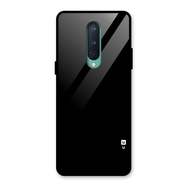 Just Black Glass Back Case for OnePlus 8