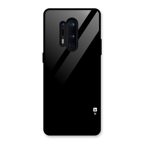Just Black Glass Back Case for OnePlus 8 Pro