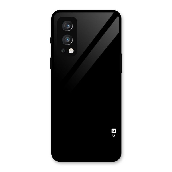 Just Black Glass Back Case for OnePlus Nord 2 5G