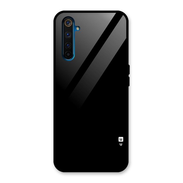 Just Black Glass Back Case for Realme 6 Pro