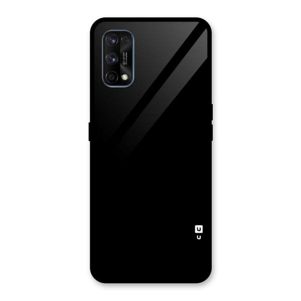 Just Black Glass Back Case for Realme 7 Pro