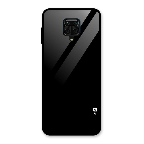 Just Black Glass Back Case for Redmi Note 10 Lite