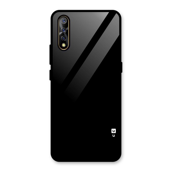 Just Black Glass Back Case for Vivo S1