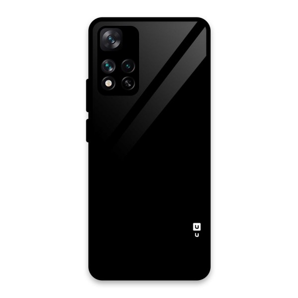 Just Black Glass Back Case for Xiaomi 11i HyperCharge 5G