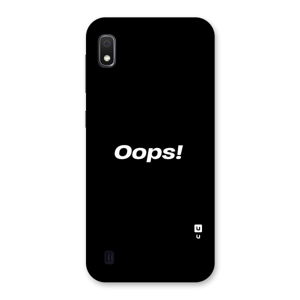 Just Oops Back Case for Galaxy A10