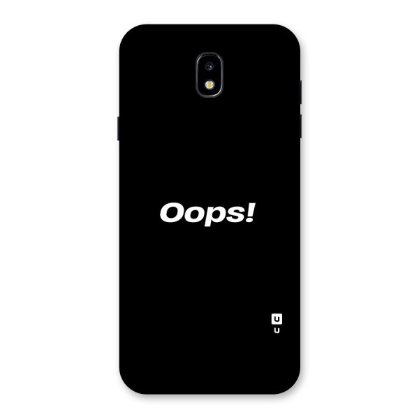 Just Oops Back Case for Galaxy J7 Pro