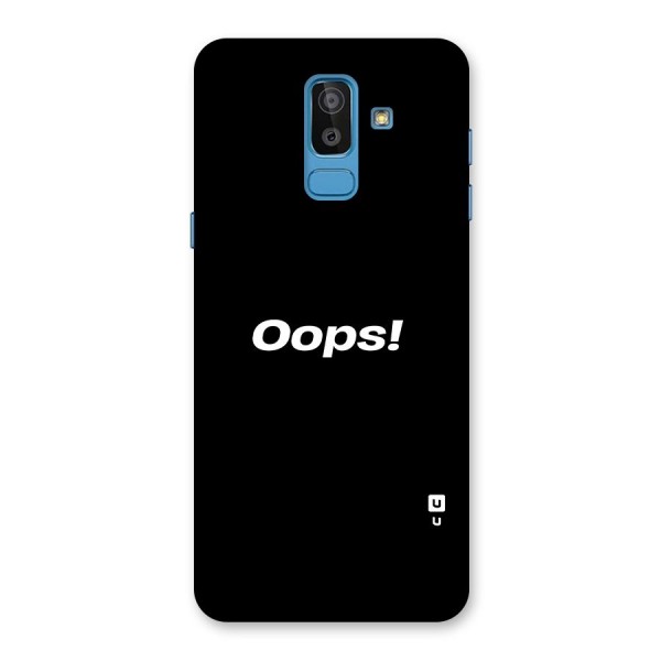 Just Oops Glass Back Case for Galaxy J8