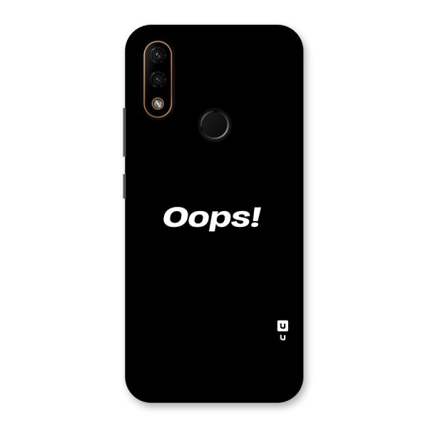 Just Oops Back Case for Lenovo A6 Note