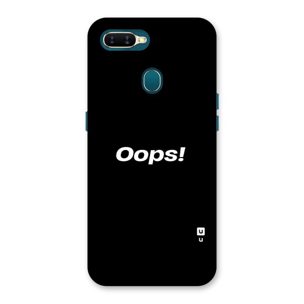 Just Oops Back Case for Oppo A12