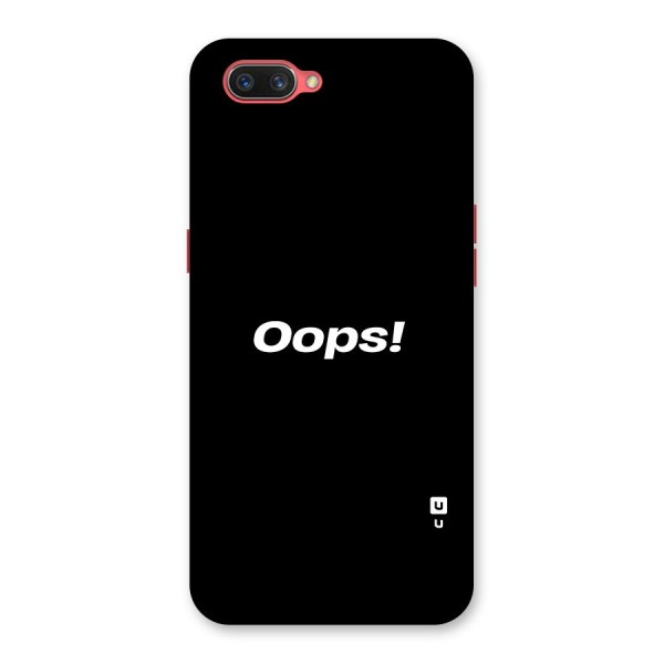 Just Oops Back Case for Oppo A3s