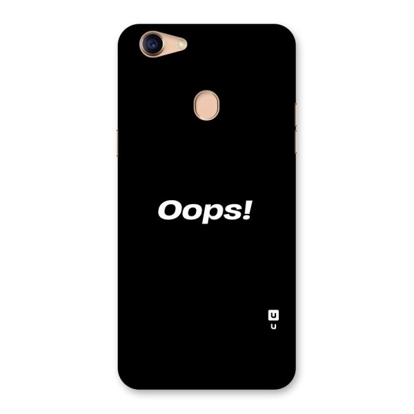 Just Oops Back Case for Oppo F5