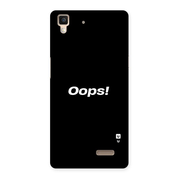 Just Oops Back Case for Oppo R7