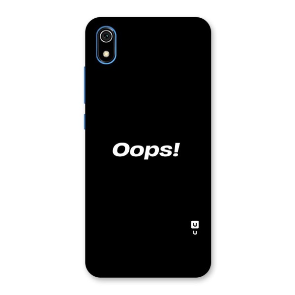 Just Oops Back Case for Redmi 7A