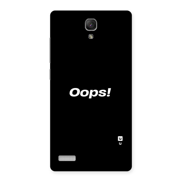 Just Oops Back Case for Redmi Note