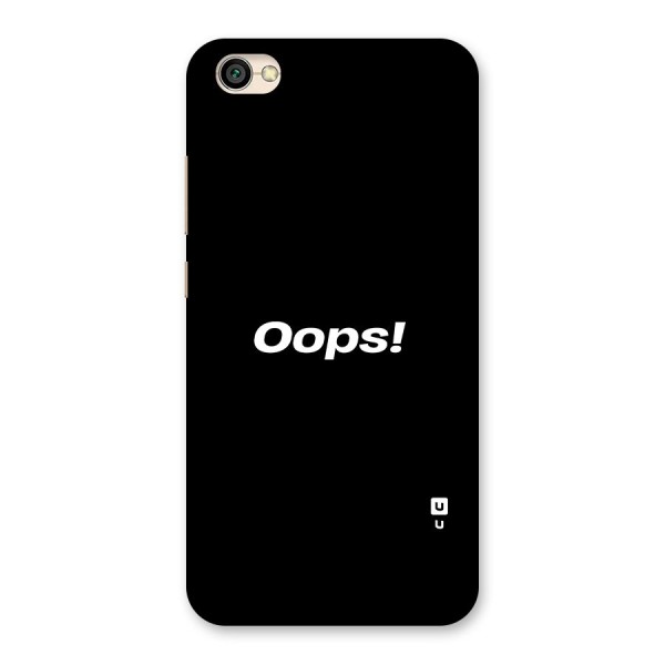 Just Oops Back Case for Redmi Y1 Lite