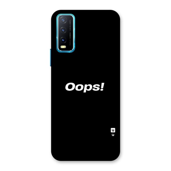 Just Oops Back Case for Vivo Y12s