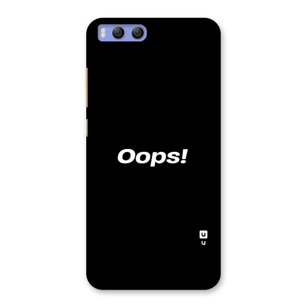 Just Oops Back Case for Xiaomi Mi 6