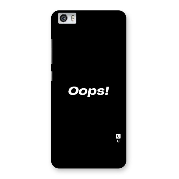 Just Oops Back Case for Xiaomi Redmi Mi5