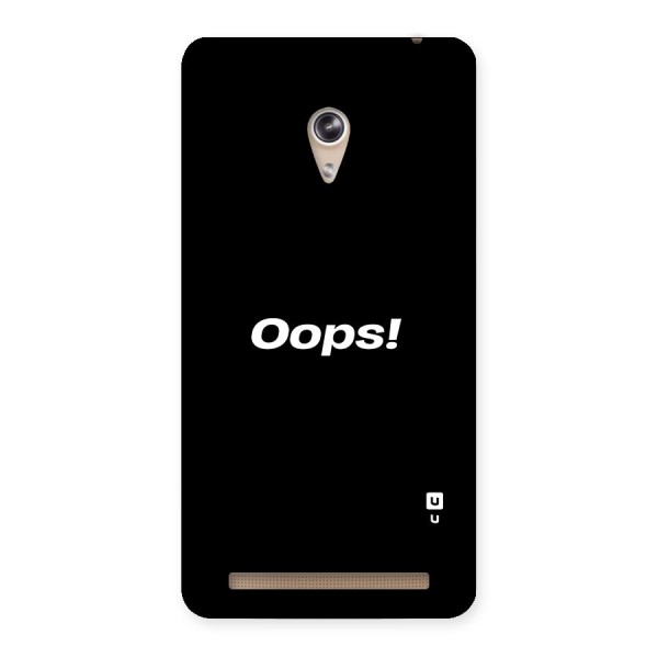 Just Oops Back Case for Zenfone 6