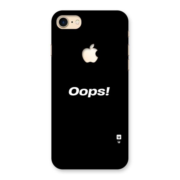 Just Oops Back Case for iPhone 7 Apple Cut