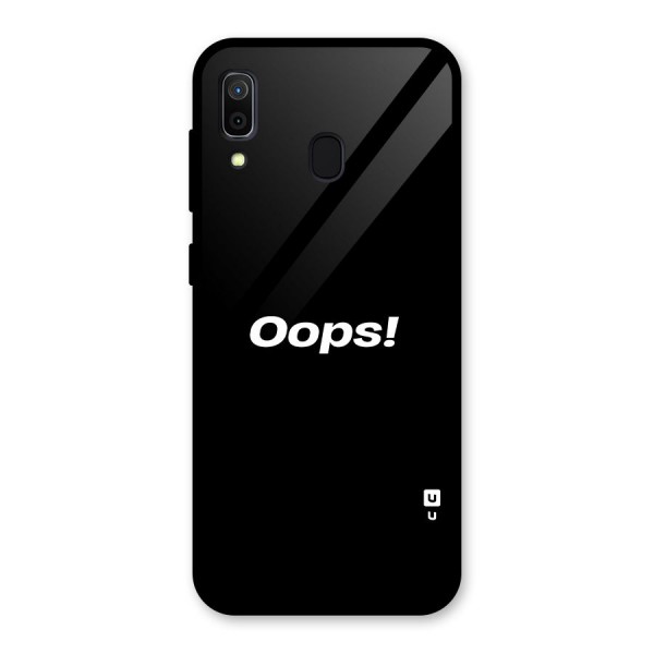 Just Oops Glass Back Case for Galaxy A30