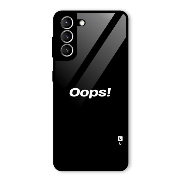 Just Oops Glass Back Case for Galaxy S21 5G