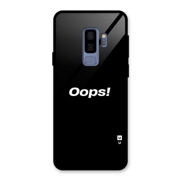 Just Oops Glass Back Case for Galaxy S9 Plus