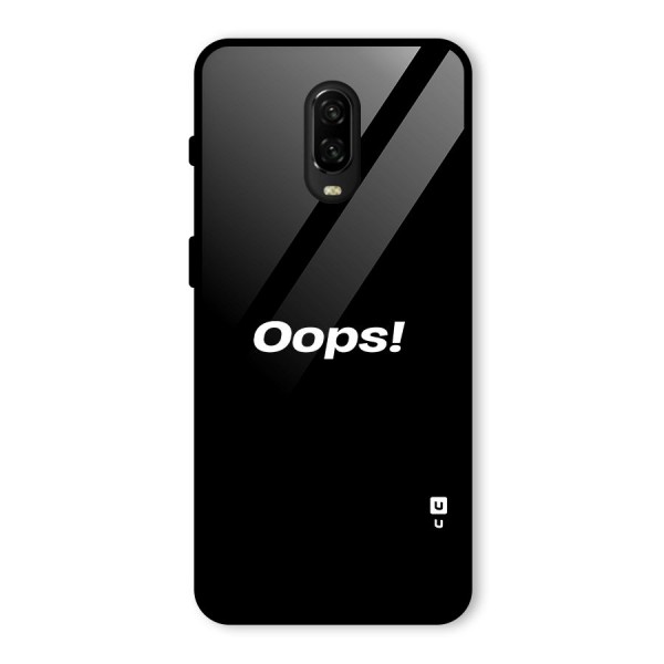 Just Oops Glass Back Case for OnePlus 6T