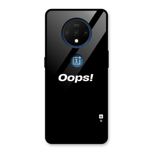 Just Oops Glass Back Case for OnePlus 7T