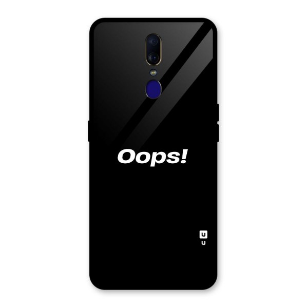 Just Oops Glass Back Case for Oppo F11