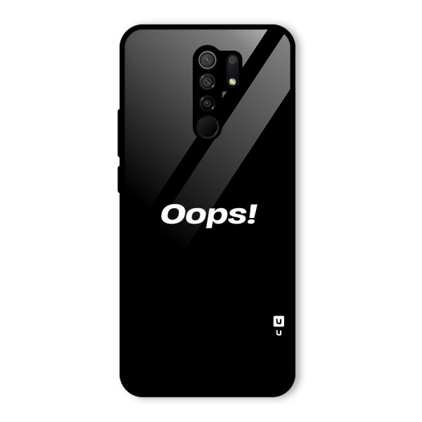 Just Oops Glass Back Case for Redmi 9 Prime