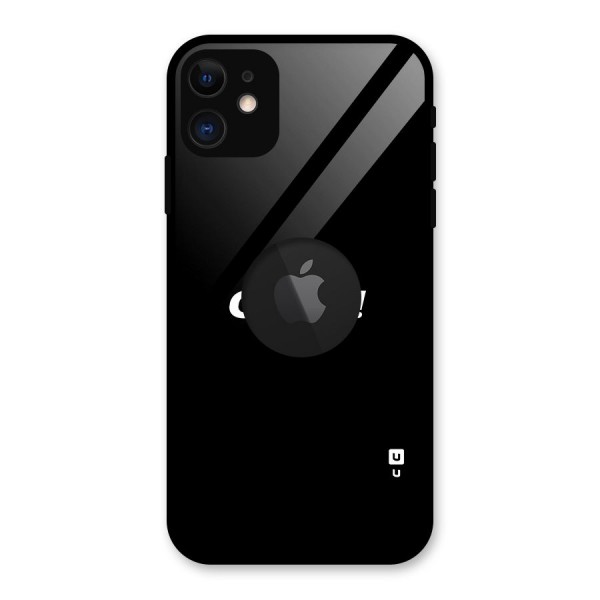 Just Oops Glass Back Case for iPhone 11 Logo Cut