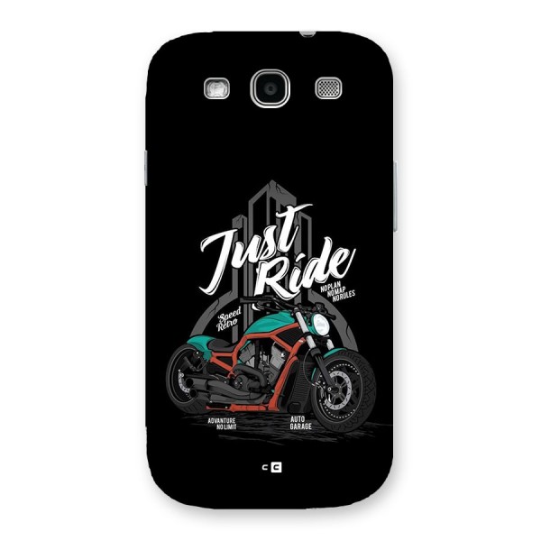 Just Ride Speed Back Case for Galaxy S3