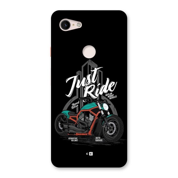 Just Ride Speed Back Case for Google Pixel 3 XL