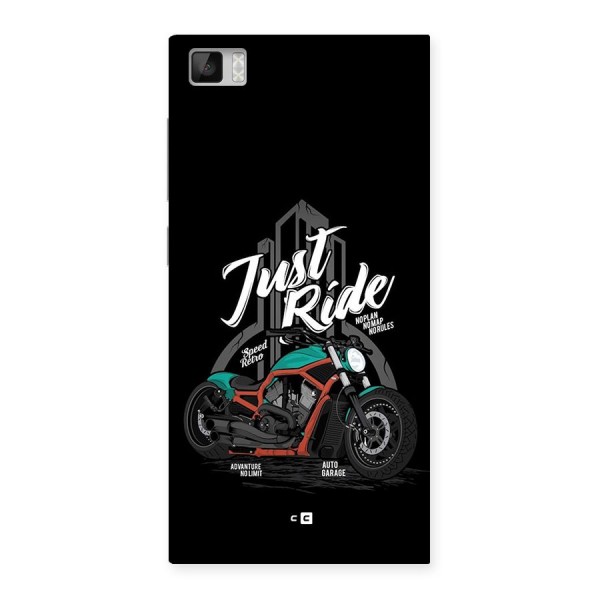 Just Ride Speed Back Case for Mi3