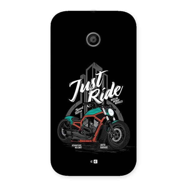 Just Ride Speed Back Case for Moto E