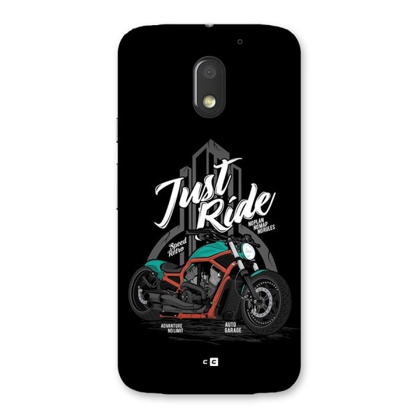 Just Ride Speed Back Case for Moto E3 Power