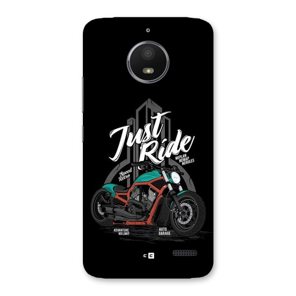 Just Ride Speed Back Case for Moto E4