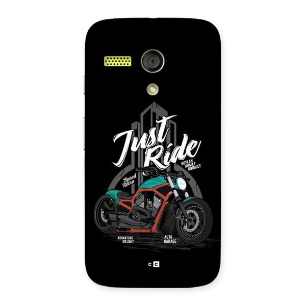 Just Ride Speed Back Case for Moto G