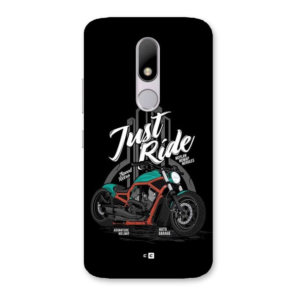 Just Ride Speed Back Case for Moto M