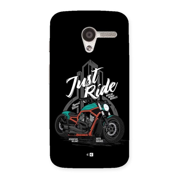 Just Ride Speed Back Case for Moto X
