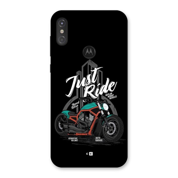 Just Ride Speed Back Case for Motorola One Power