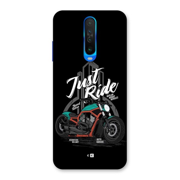 Just Ride Speed Back Case for Poco X2