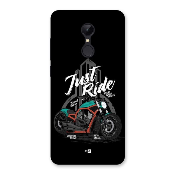 Just Ride Speed Back Case for Redmi 5