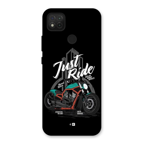 Just Ride Speed Back Case for Redmi 9C